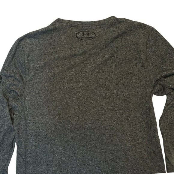 Under Armour UA Size Small Grey Threadborne Fitted 3/4 Sleeve Heat Gear … - Picture 9 of 11